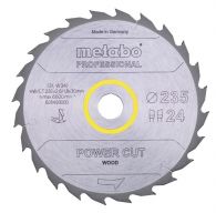 Metabo&#x20;S&#xE4;geblatt&#x20;power&#x20;cut&#x20;wood&#x20;-&#x20;professional,&#x20;235x2,6&#x2F;1,8x30,&#x20;Z24&#x20;WZ&#x20;20&#xB0;&#x20;&#x28;628493000&#x29;
