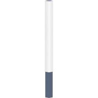 Profex PVC Zaunpfosten weiß 8,7x8,7x150cm mit Alukern 2,0mm zum Einbetonieren