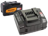 Rokamat Premium-Paket Akku: Schnellladegerät ASC 145 + 1 Zusatz-Akkupack 5,2 Ah für Fox / RVC-L C / PFM C / CV C / Skate C