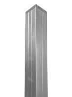 GartenLand Pfosten für Zaunserie Classico und Relax Aluminium 6,8x6,8x239 cm Silber inkl. Pfostenkappe