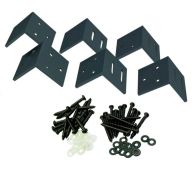 GartenLand L-Beschlag Classico 6er-Set Aluminium Anthrazit inkl. Schrauben