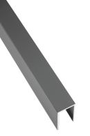 GartenLand Abschlussprofil Ameland Aluminium 2,48x4x176,4 cm Anthrazit