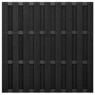 GartenLand WPC Bretterzaun Relax ca. 180x180 cm Anthrazit Aluminium Anthrazit Bausatz Ohne Pfosten