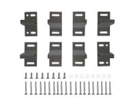 GartenLand T-Beschlag Relax 8er-Set Aluminium Anthrazit inkl. Schrauben