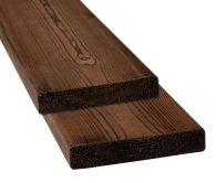 GartenLand Holz Terrassendiele Craftwood 28x145 mm Kiefer Braun FSC® Massivprofil 4-seitig Glatt Gehobelt