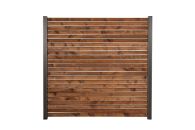 GartenLand Rhombus Holz Zaun Craftwood 180x180 cm Skandinavische Kiefer Braun FSC® Alu Anthrazit Sichtschutz | o. Pfosten, o. Abschlussleiste