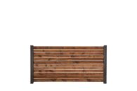 GartenLand Rhombus Holz Zaun Craftwood 180x87 cm Skandinavische Kiefer Braun FSC® Alu Anthrazit Sichtschutz | o. Pfosten, o. Abschlussleiste
