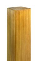 NA-LOG Pfosten gerade gekappt 7x7 cm 180 cm Holz Kiefer PEFC KDI Grün 6,8x6,8x180 cm