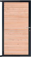 GartenLand Steckzauntor Malmö 90x175 cm Holz Douglasie PEFC Aluminium Anthrazit
