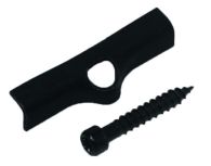 GartenLand Start- und Endclipse für Terrassendielen 25er-Set Schwarz Beschichtet inkl. Schrauben