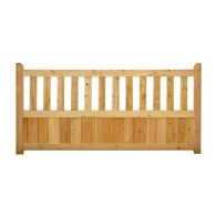 NA-LOG Vorgartenzaun GRAZ gerade 180x90 cm Holzzaun Lärche PEFC