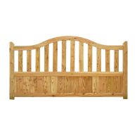 NA-LOG Vorgartenzaun GRAZ gebogen 180x105/90 cm Holzzaun Lärche PEFC