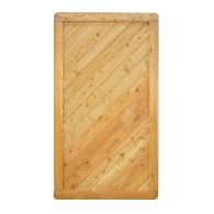 NA-LOG Tor NIZZA gerade 100x180 cm Holzzaun Lärche PEFC massiver Rahmen 44x88 mm sehr stabil