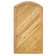 NA-LOG Tor NIZZA gebogen 100x180 cm Holzzaun Lärche PEFC massiver Rahmen 44x88 mm sehr stabil