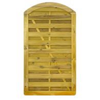 NA-LOG Tor VARIO gebogen 100x180 cm Holzzaun Kiefer PEFC KDI Grün massiver Rahmen 44x88 mm sehr stabil