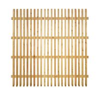 NA-LOG Lattenzaun WIEN abgeschrägt 180x180 cm Holzzaun Lärche PEFC mit abgeschrägten Latten