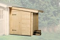 Weka Anbauschuppen für klassisches Stecksystem