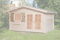 Weka Fensterladen 2-seitig für Fenster 91x91 cm - Natur