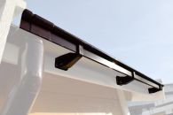 Weka Kastenrinnenset Gr. 4 - für Flachdachhäuser mit Anbau - Braun