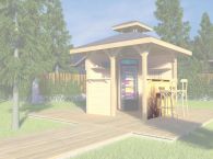 Weka Bausatz Tresenwand 28 mm Natur für Gartenoase 651 Gr. 1