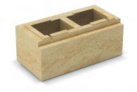 Weserwaben Vario-Line LED-Stein 1/1 Créme-Beige meliert glatt | 40x20x16,7 cm