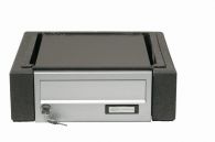 Weserwaben Trend-Line Pfeilerelement mit Briefkasten Silber Eloxiert, Anthrazit nuanciert glatt (1499203)