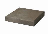 Weserwaben Trend-Line Pfeilerabdeckung Grau-Terra meliert glatt | 36,5x36,5x6 cm