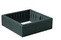 Weserwaben Trend-Line Pfeilerelement Anthrazit glatt | 36,5x36,5x12 cm