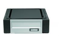 Weserwaben Trend-Line Pfeilerelement mit Briefkasten Silber Eloxiert, Anthrazit glatt (149203)