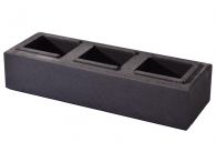 Weserwaben Trend-Line Mauerstein 1 1/2 Long Anthrazit glatt | 57x19x12 cm