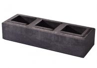 Weserwaben Trend-Line Mauerstein 1 1/2 Long Anthrazit nuanciert glatt | 57x19x12 cm