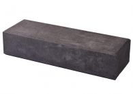 Weserwaben Trend-Line Abschlussstein 1 1/2 Long Anthrazit nuanciert glatt | 57x19x12 cm