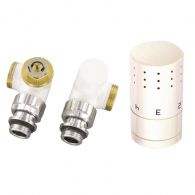 Ximax Thermostatset Typ SX ECK 15 mm - weiß