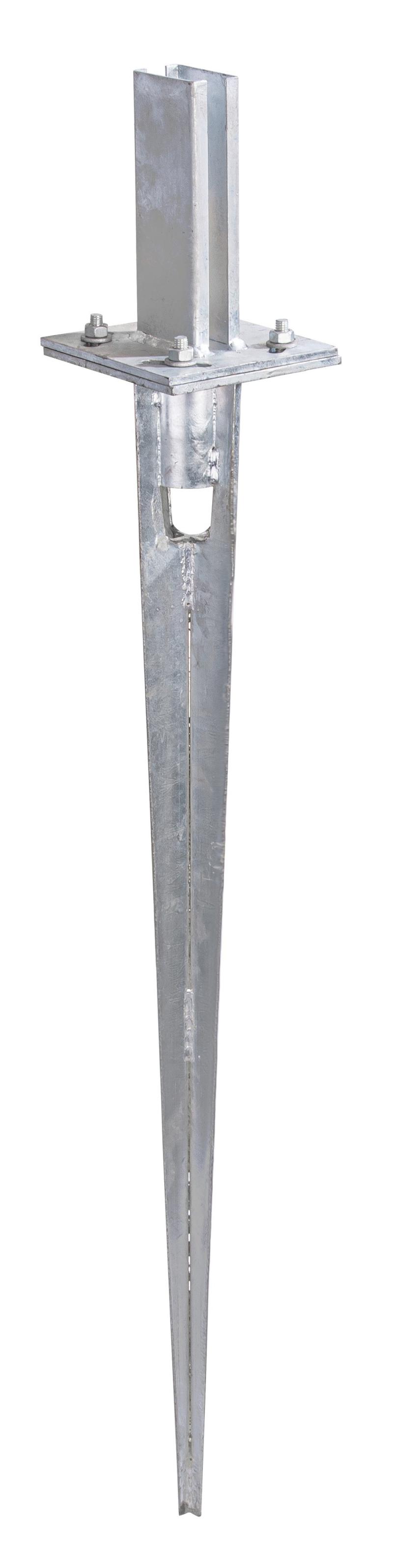 Alberts Einschraub-Bodenhülse 400 Mm - Für Standrohre 17-33 Mm Ø, Kunststoff Schwarz/rot