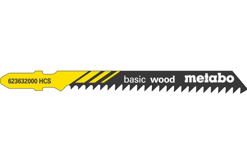 Metabo 25 Stichsägeblätter, Holz, Serie classic, 74/ 3,0 mm, HCS 