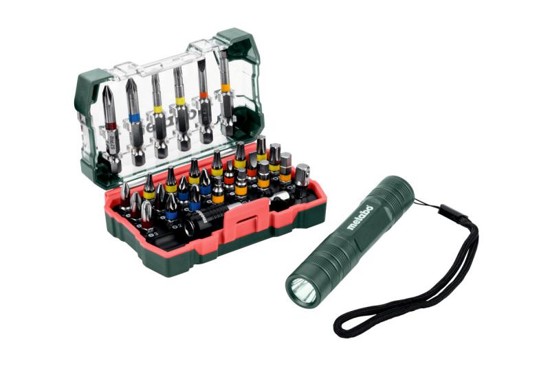Metabo Bit-Box SP, 29-tlg.+ Mini Flash light (626721000 
