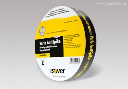 20 m Rolle Isover Vario Anti Spike Nageldichtband 560062 Abdichtung 1,20 €/m