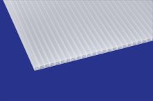 Scobalit opal-weiß 16  Polycarbonat Hohlkammerplatte longlife Breite: 980 mm - Doppelstegplatte