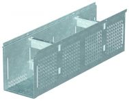 ACO Profiline Sockelrinne Stahl verzinkt für Fassadenentwässerung Länge Baubreite 250 mm