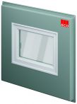 ACO Therm® Block Montageplatte 158x148x12,5 cm druckwasserdicht mit hochwasserdichtem Fenster 100x50 cm