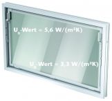 ACO Nebenraumfenster mit Kippbeschlag - Isoglas 1000x600 mm