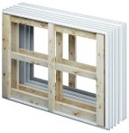ACO Therm 3.0 Leibungsrahmen Standard für Ortbeton und Mauerwerk für Kellerfenster 750x500 mm