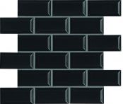 Agrob Buchtal Mosaik 5x10x0,65cm District pich black 45552H