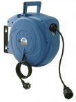 AS-Schwabe Kabelaufroller automatisch mit Wandbefestigung H05VV-F 3G1,5 - 15 Mtr. Kabellänge - Blau