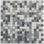 Bärwolf Mosaik 1,5 x 1,5 cm Orvieto Black/Grey/White Marble - AM-0004