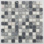 Bärwolf Mosaik 2,3 x 2,3 cm Orvieto Black/Grey/White Marble R10 - AM-0011