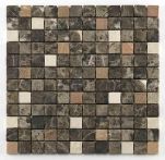 Bärwolf Mosaik 2,3 x 2,3 cm Square Emparador beigecream, Marble R10 - CM-7100