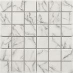 Bärwolf Mosaik 31,4 x 31,4 cm Marmor weiß GTM-20000