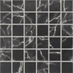 Bärwolf Mosaik 31,4 x 31,4 cm Marmor schwarz GTM-20001
