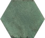 Bärwolf Bodenfliese Loft Hexagon Matt 17,3x15cm emerald green matt R10B I KE-22111